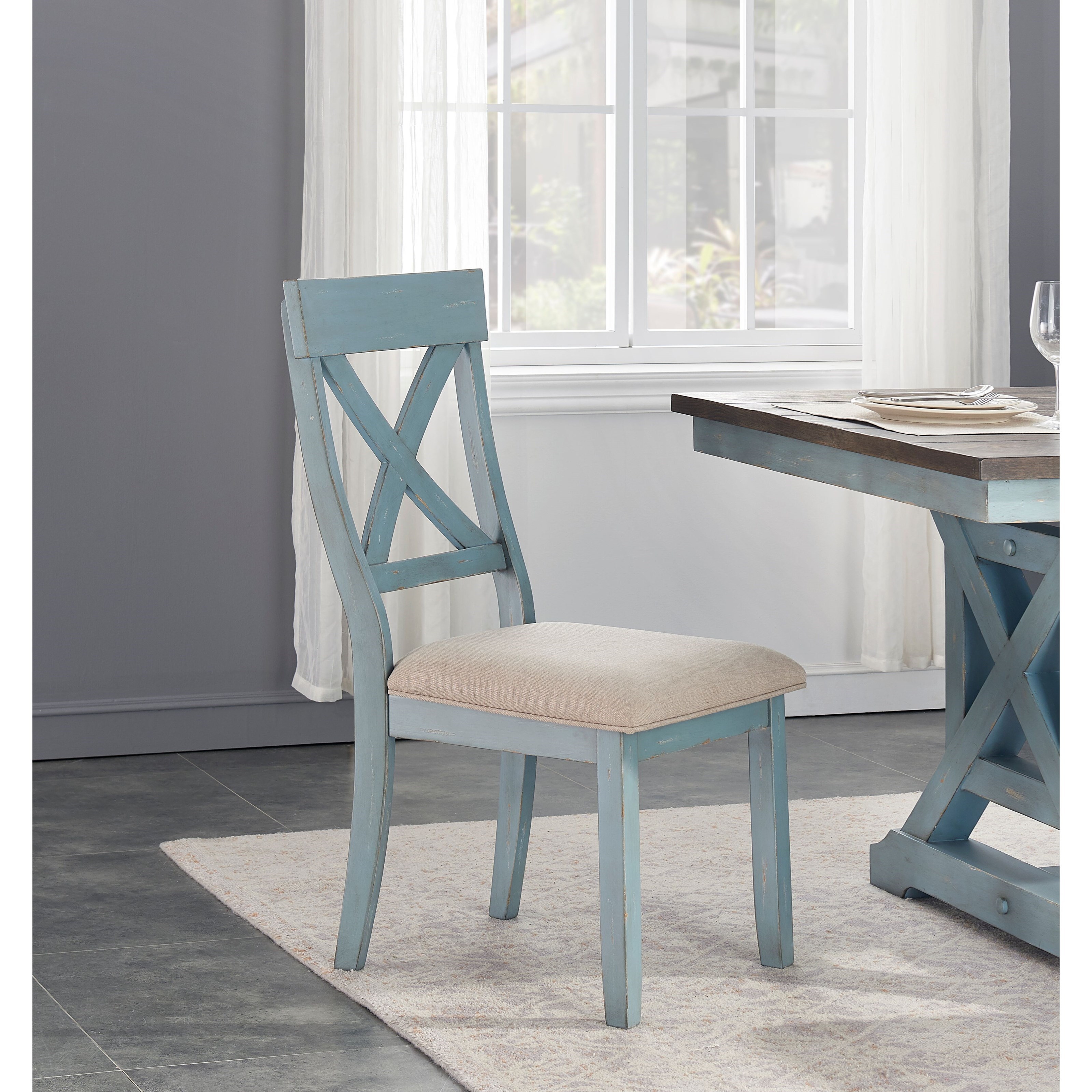 Criss cross clearance back dining chairs